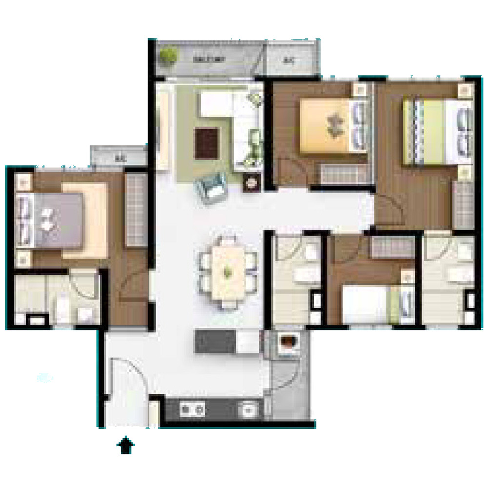 Type E floor plan