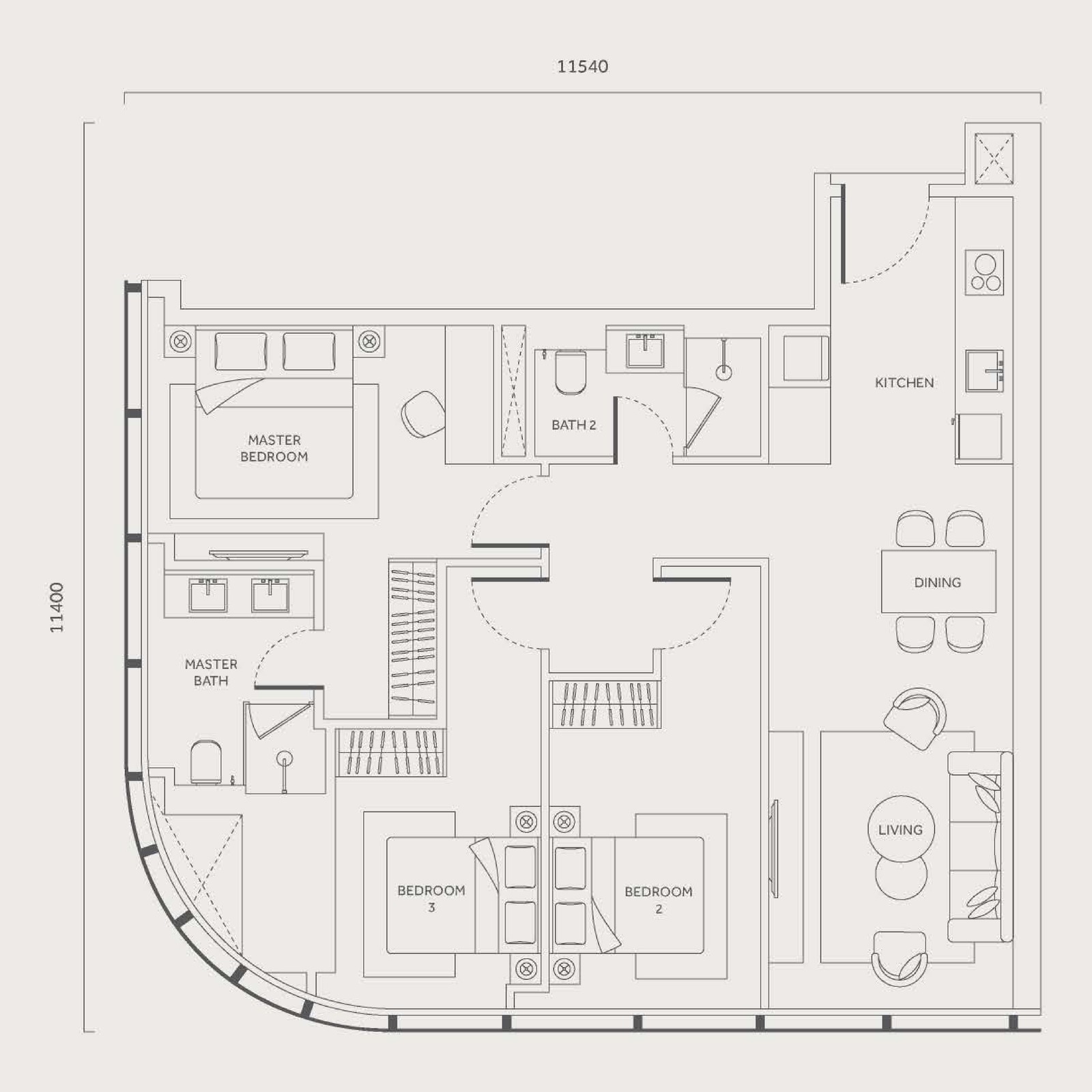 Type I floor plan
