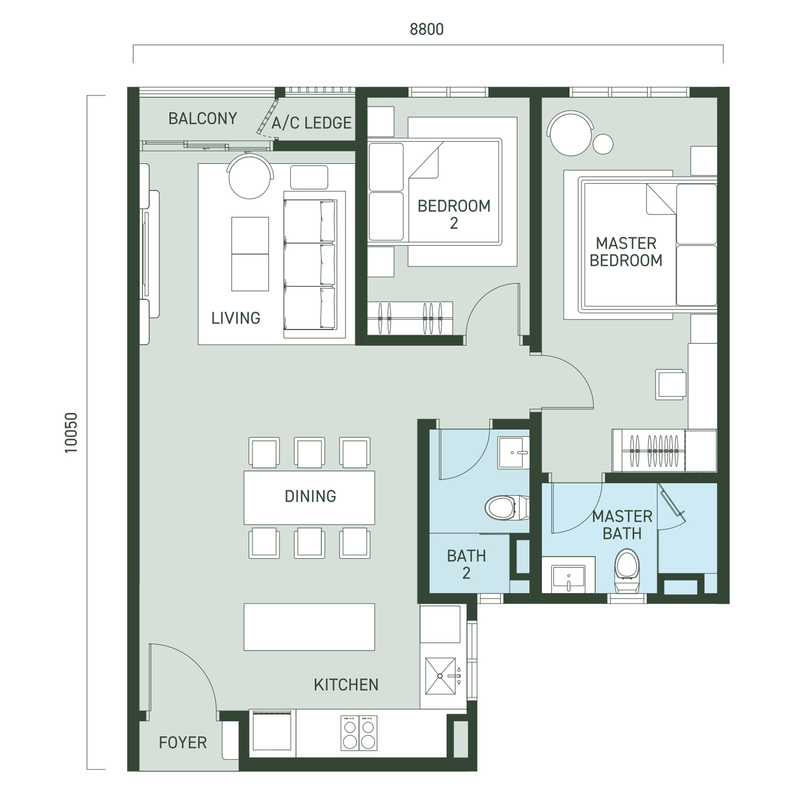 Type A / A-1 floor plan