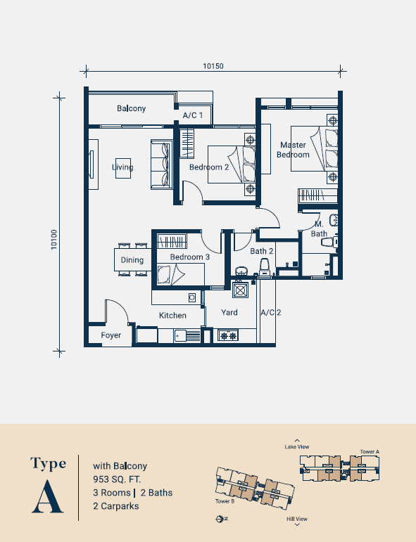 Type A floor plan