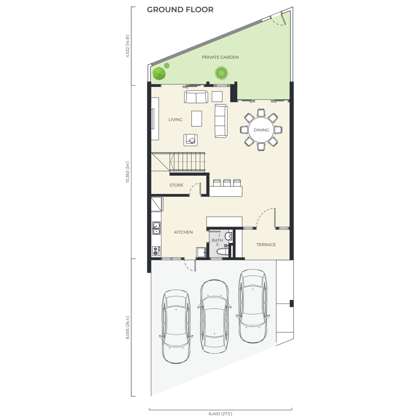 Type Villa floor plan