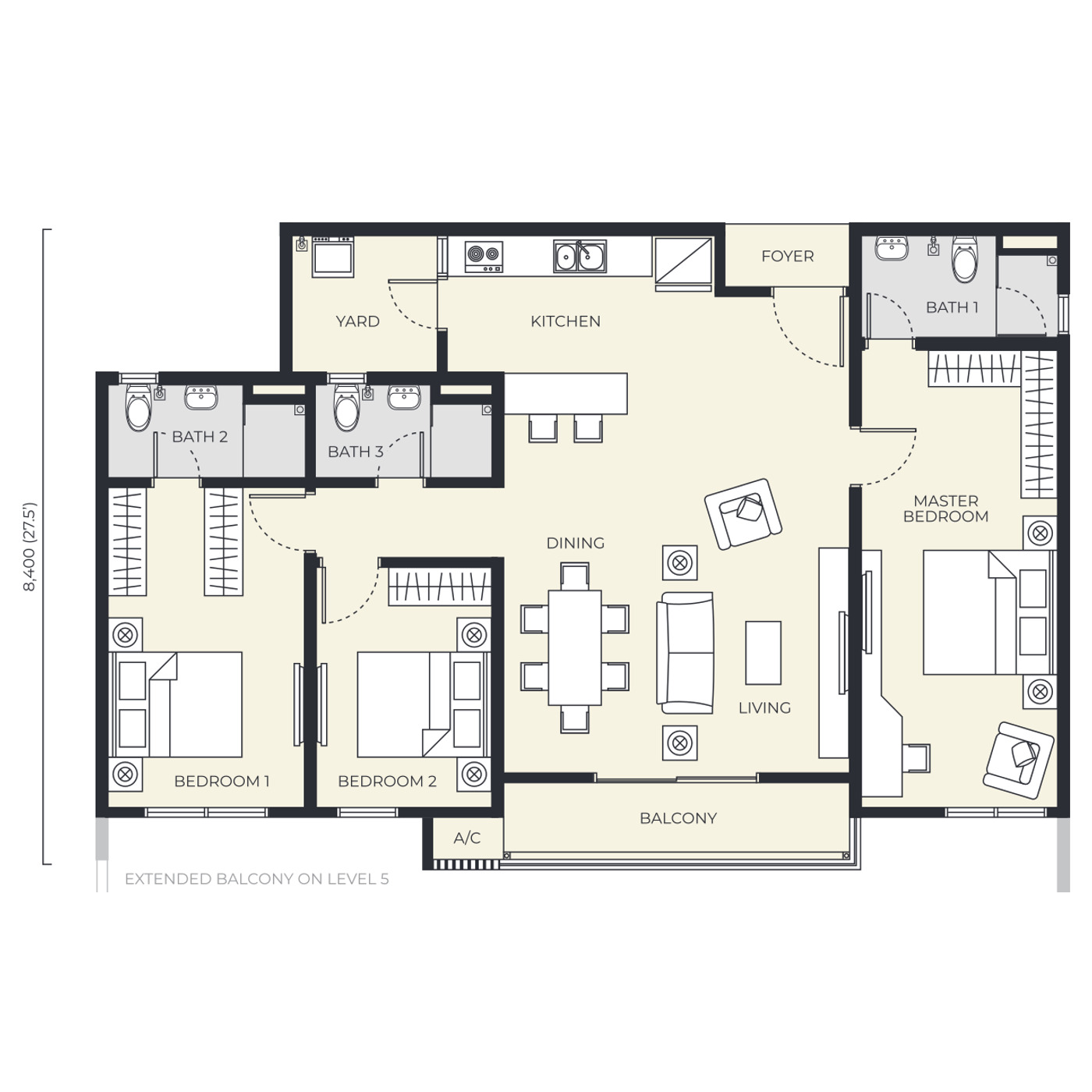 Type B floor plan
