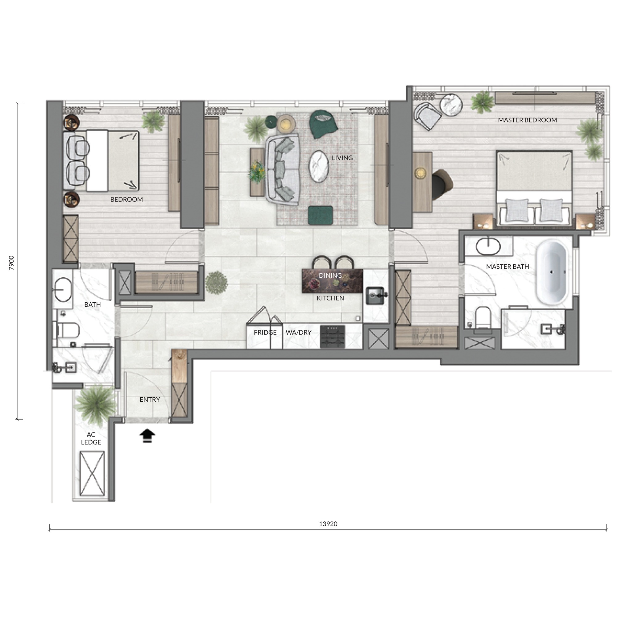 Type B4 floor plan