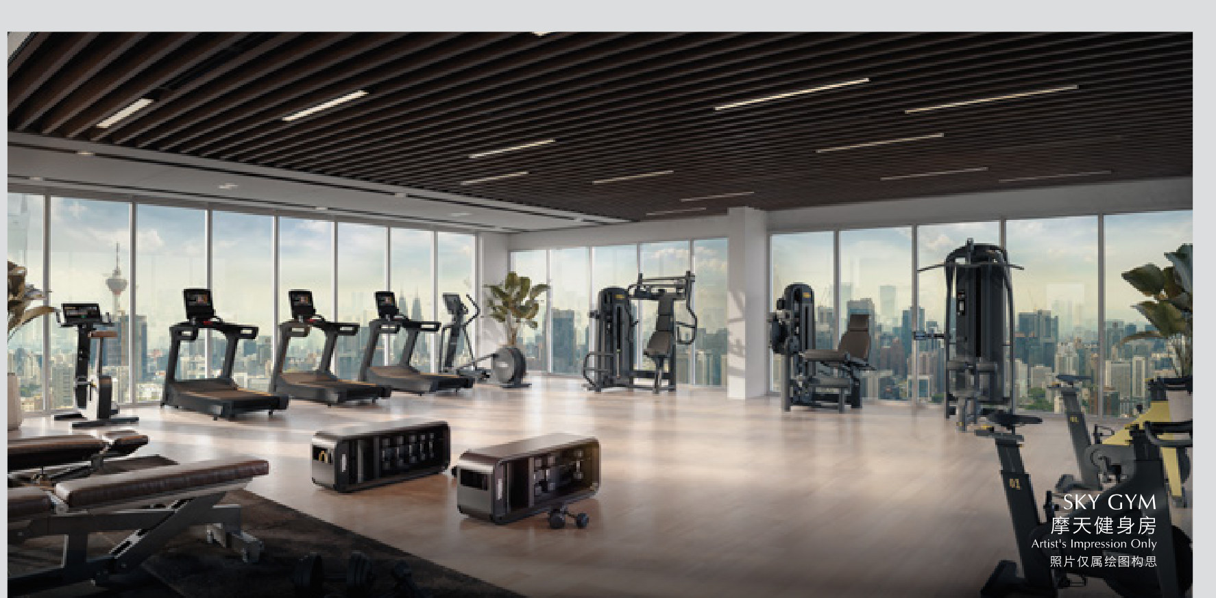 The Sky Gym on the rooftop