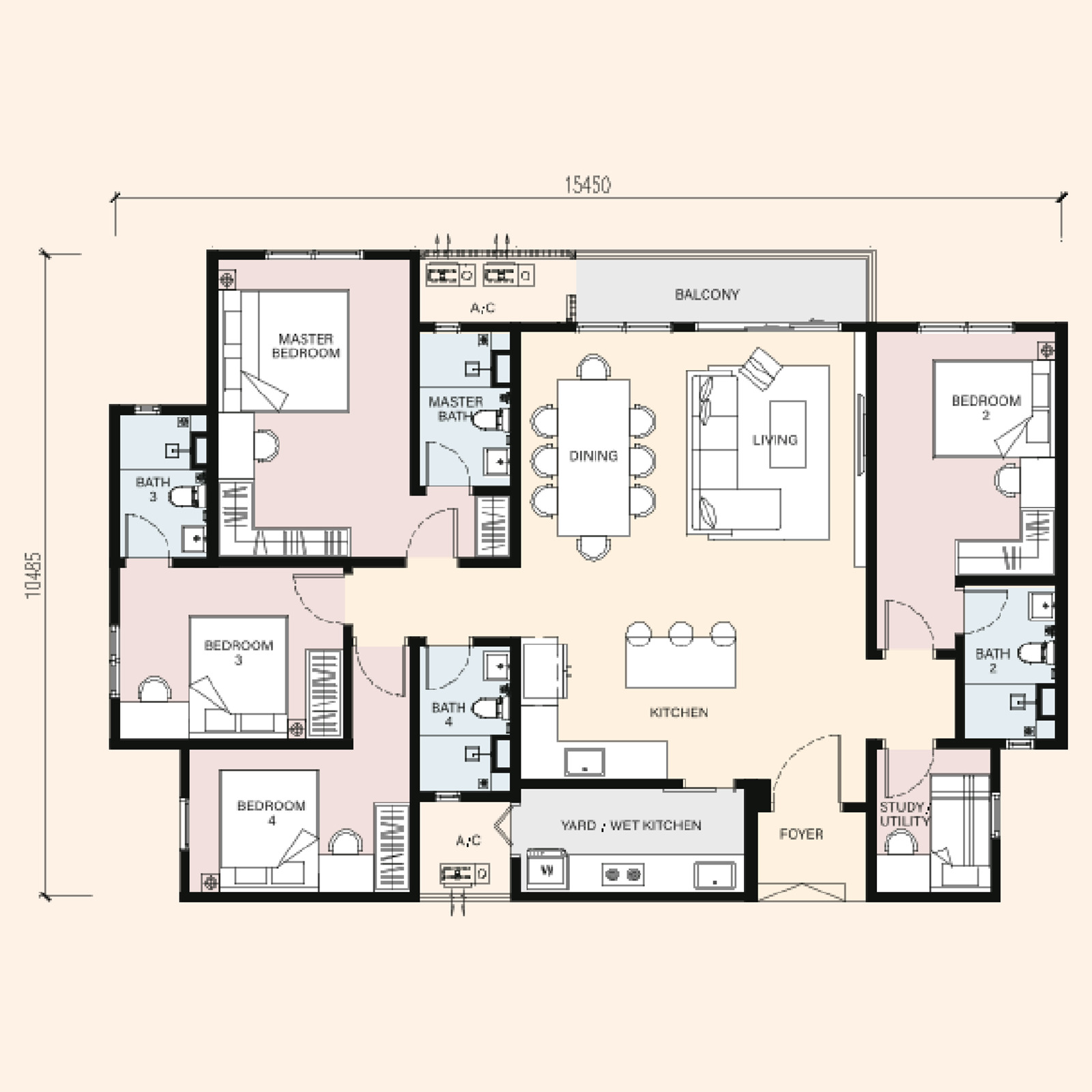 Type C floor plan