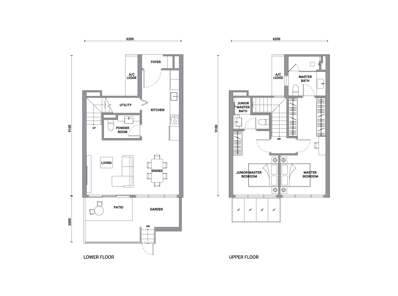 Type G1 floor plan