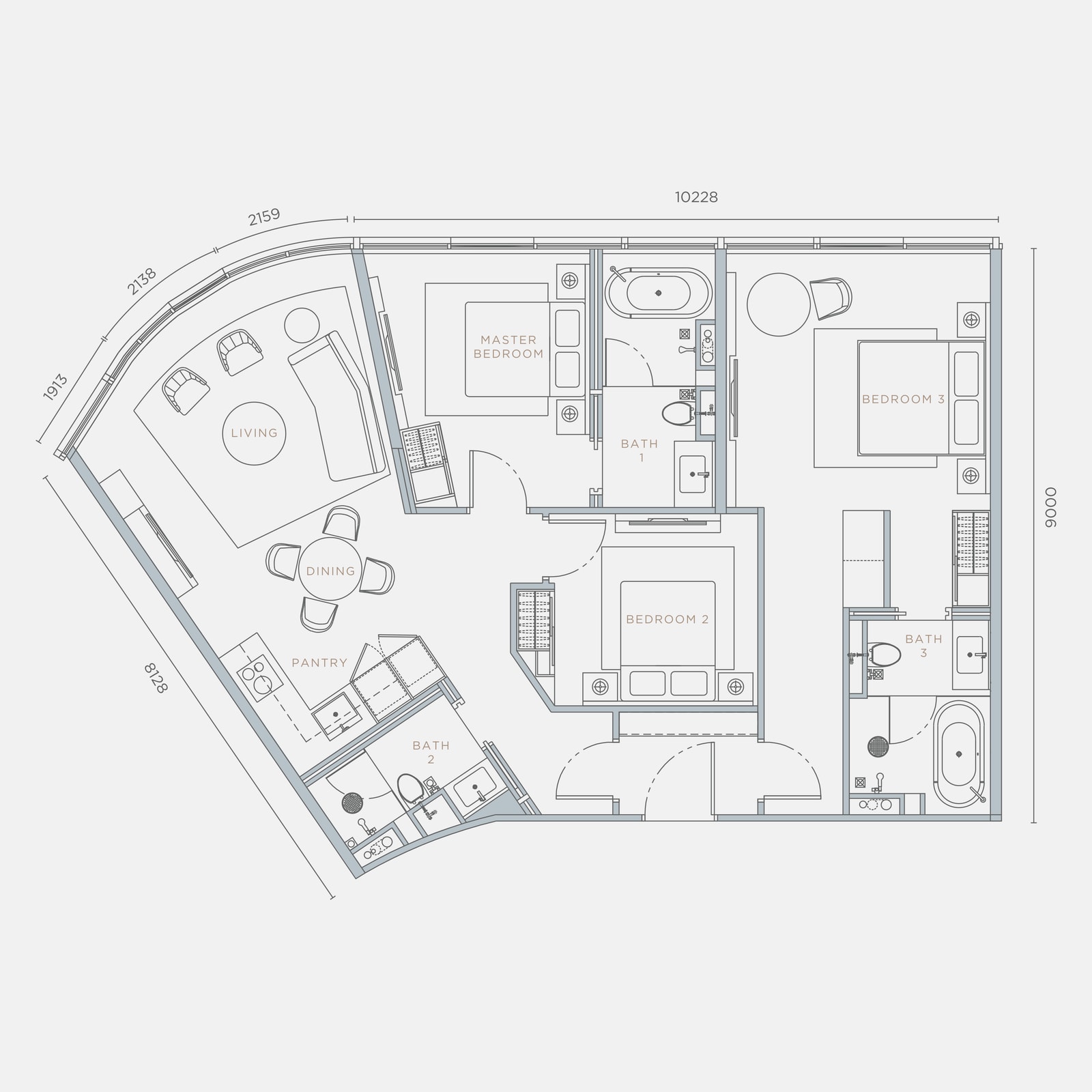 Type D4 floor plan