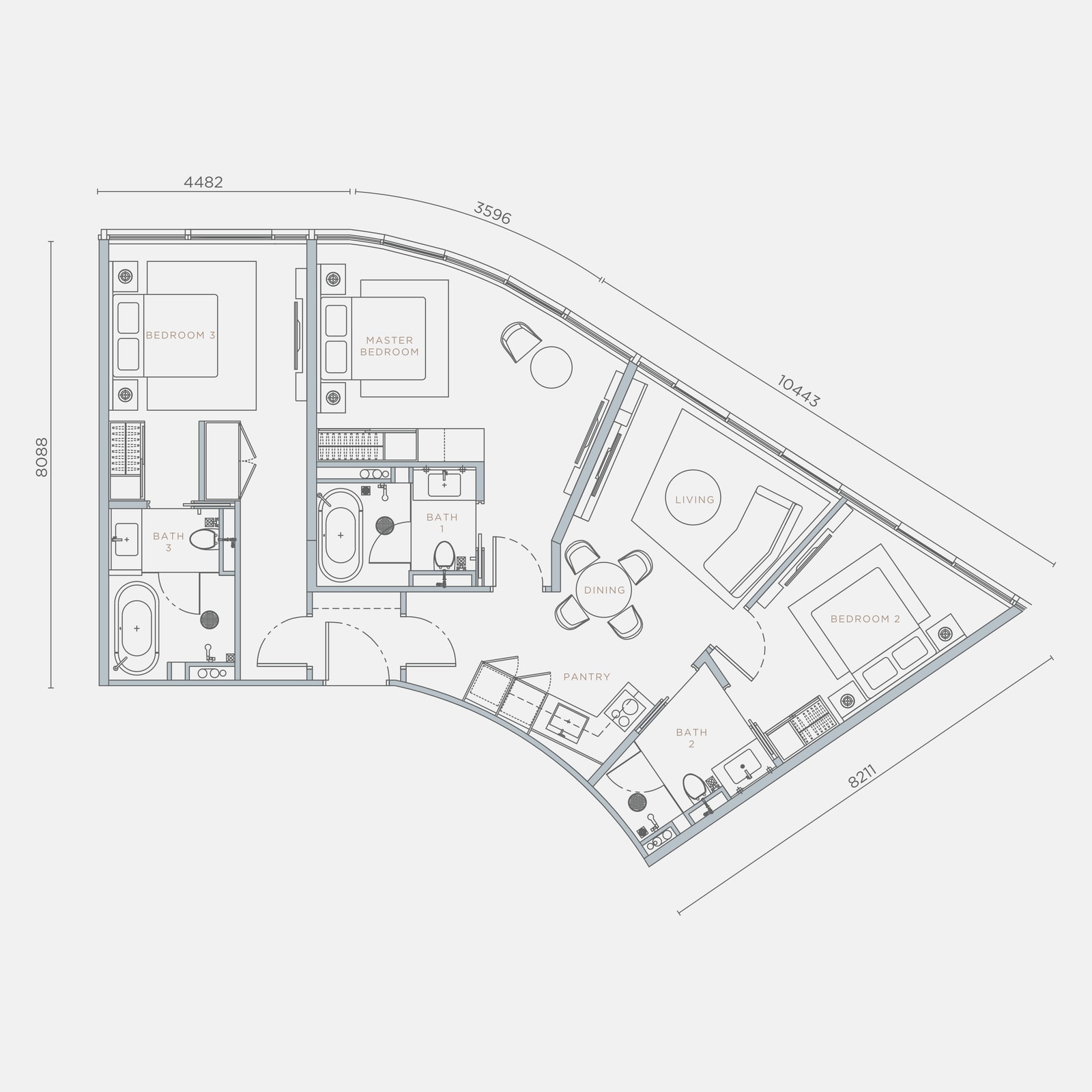 Type D1 floor plan