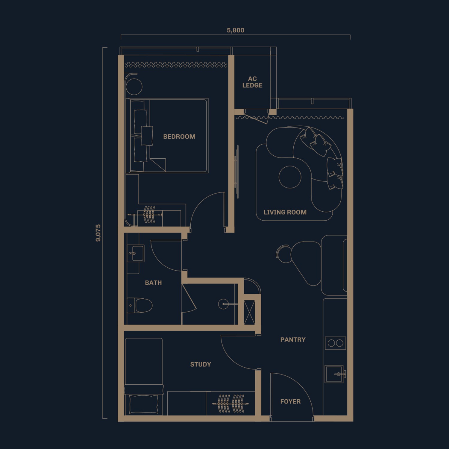 Type A1 floor plan