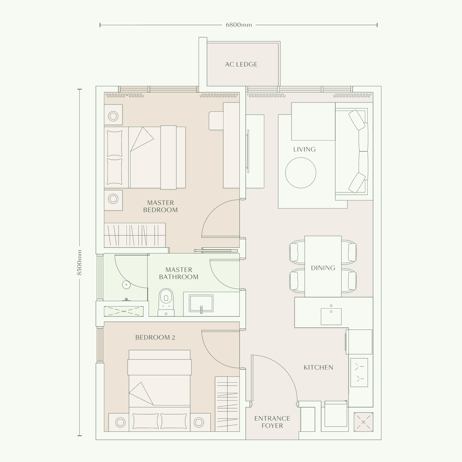 Type C1 floor plan
