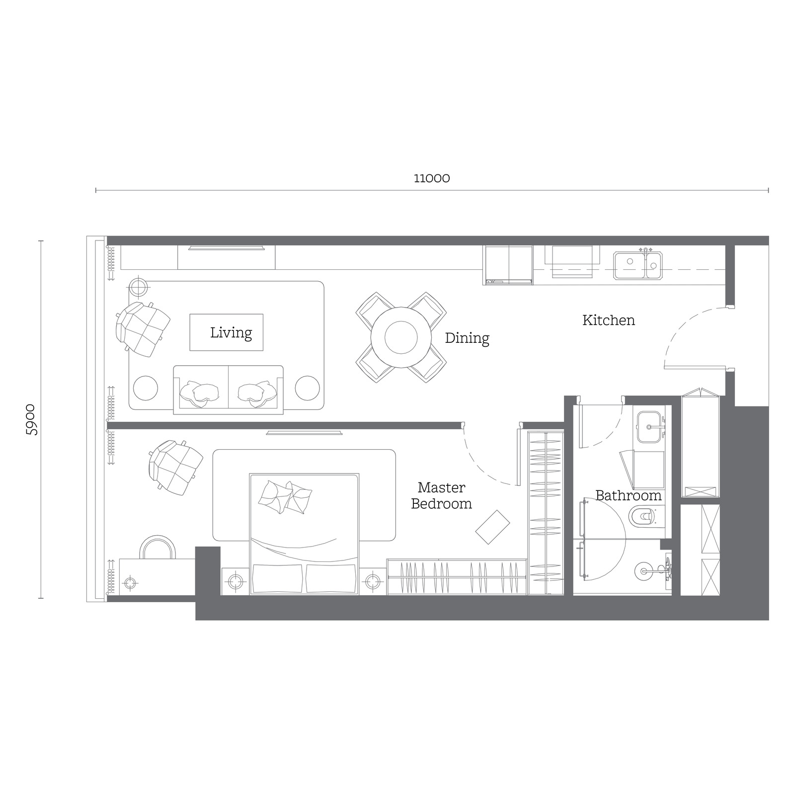Type A1 floor plan
