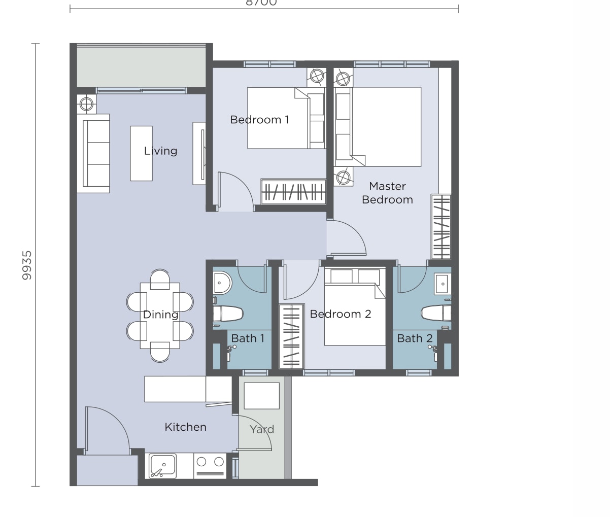 Type A floor plan