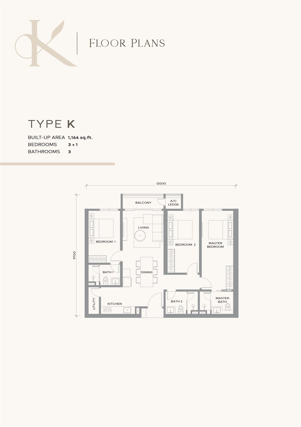 Type K floor plan