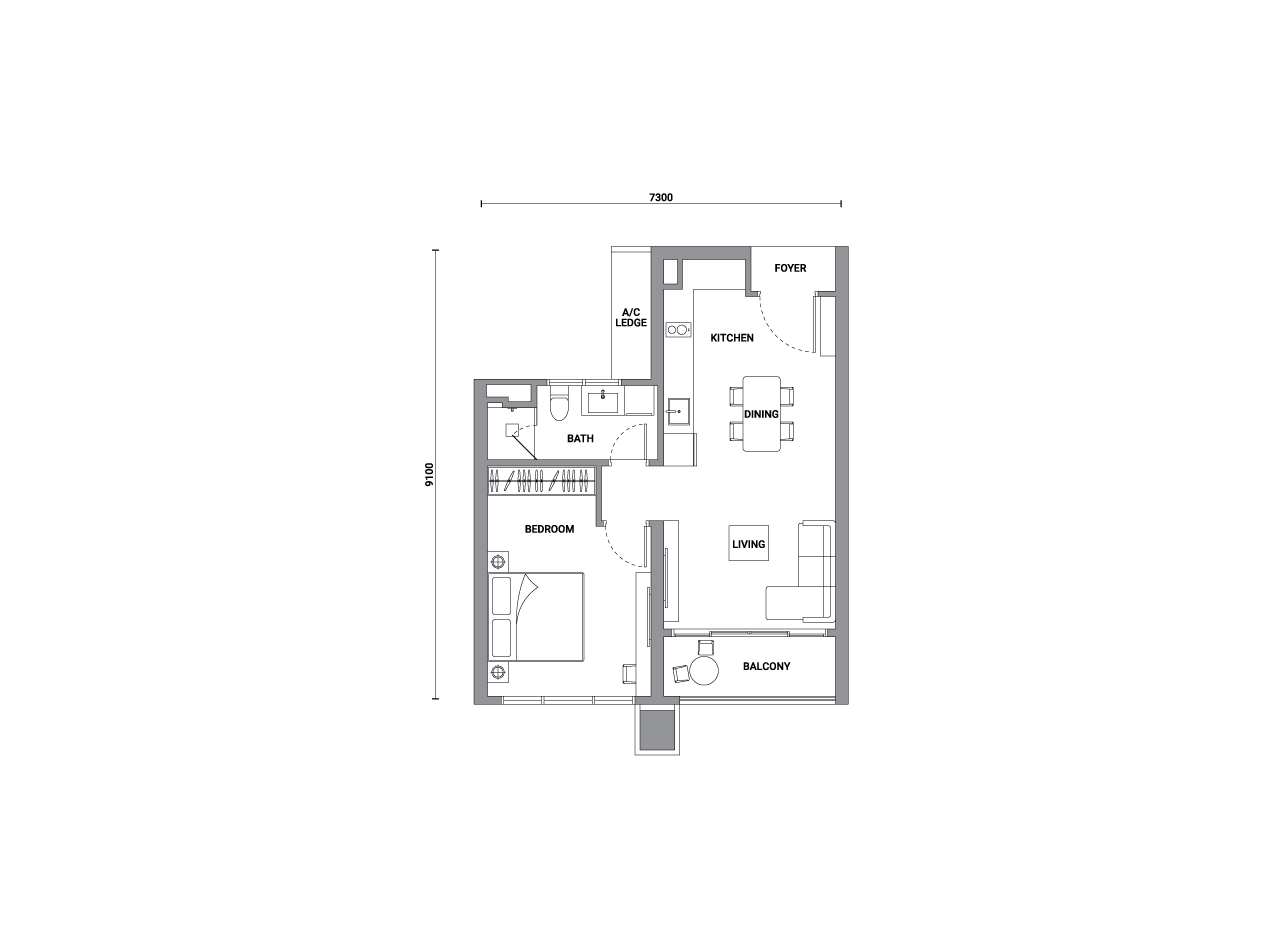 Type B floor plan