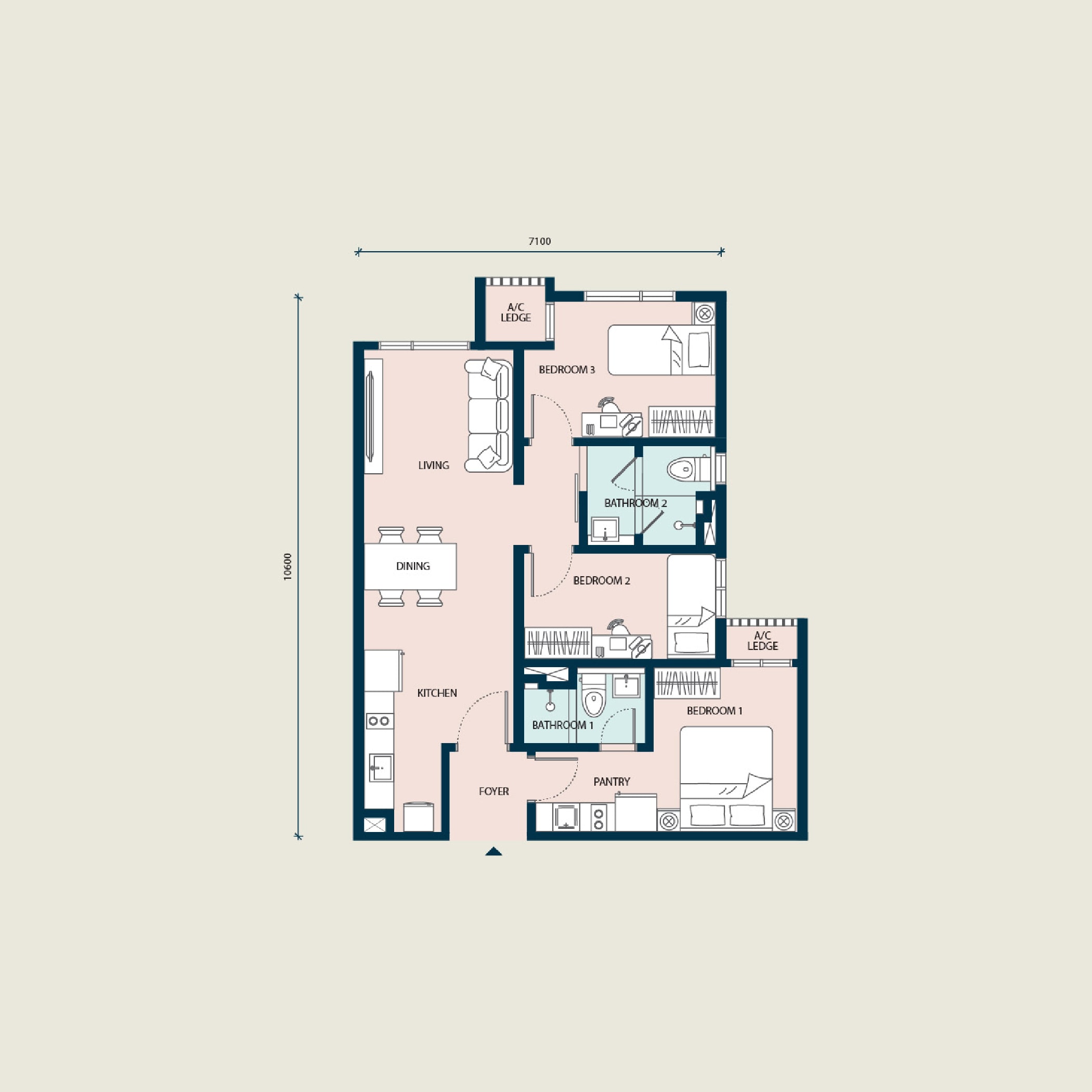 Type B floor plan