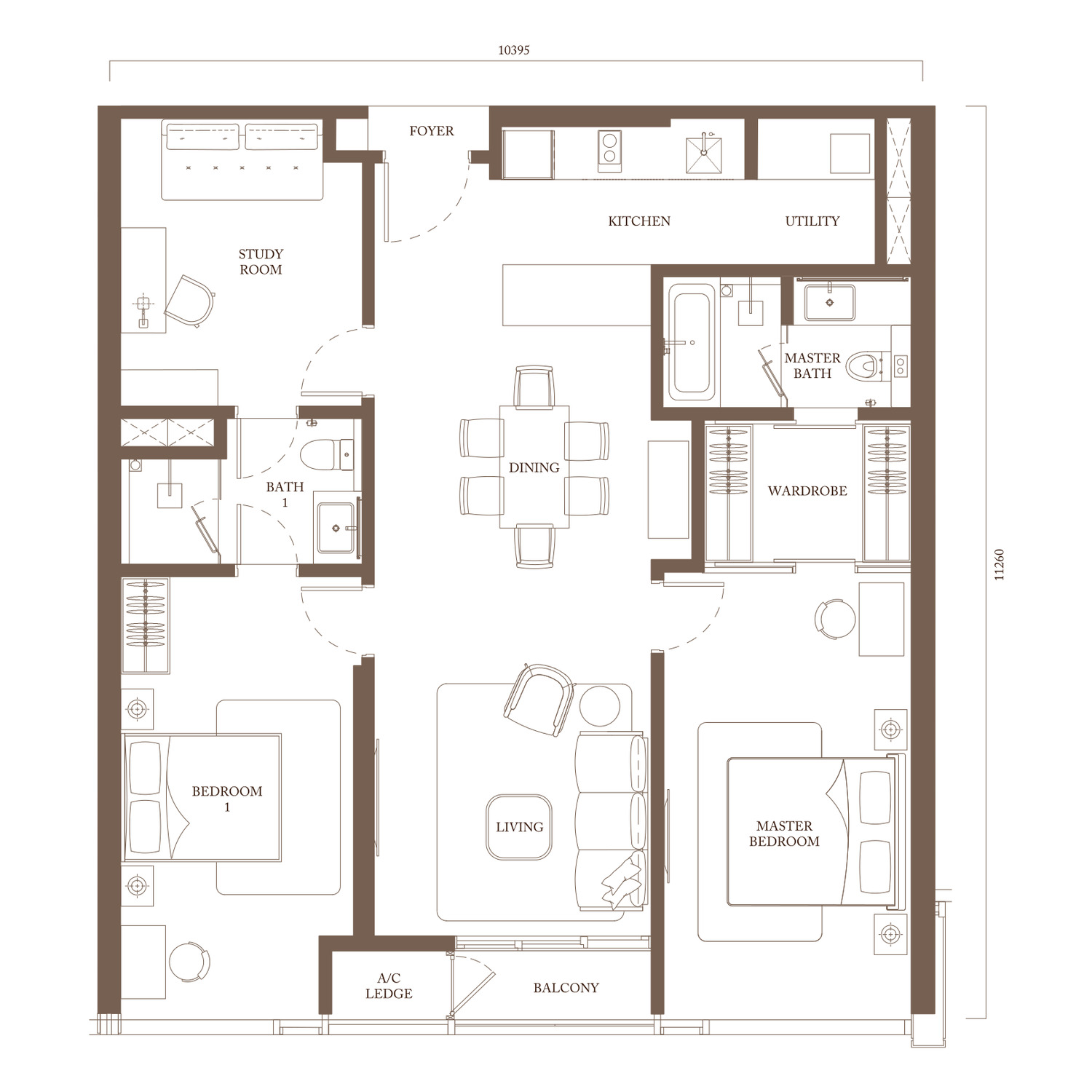 Type C4 floor plan