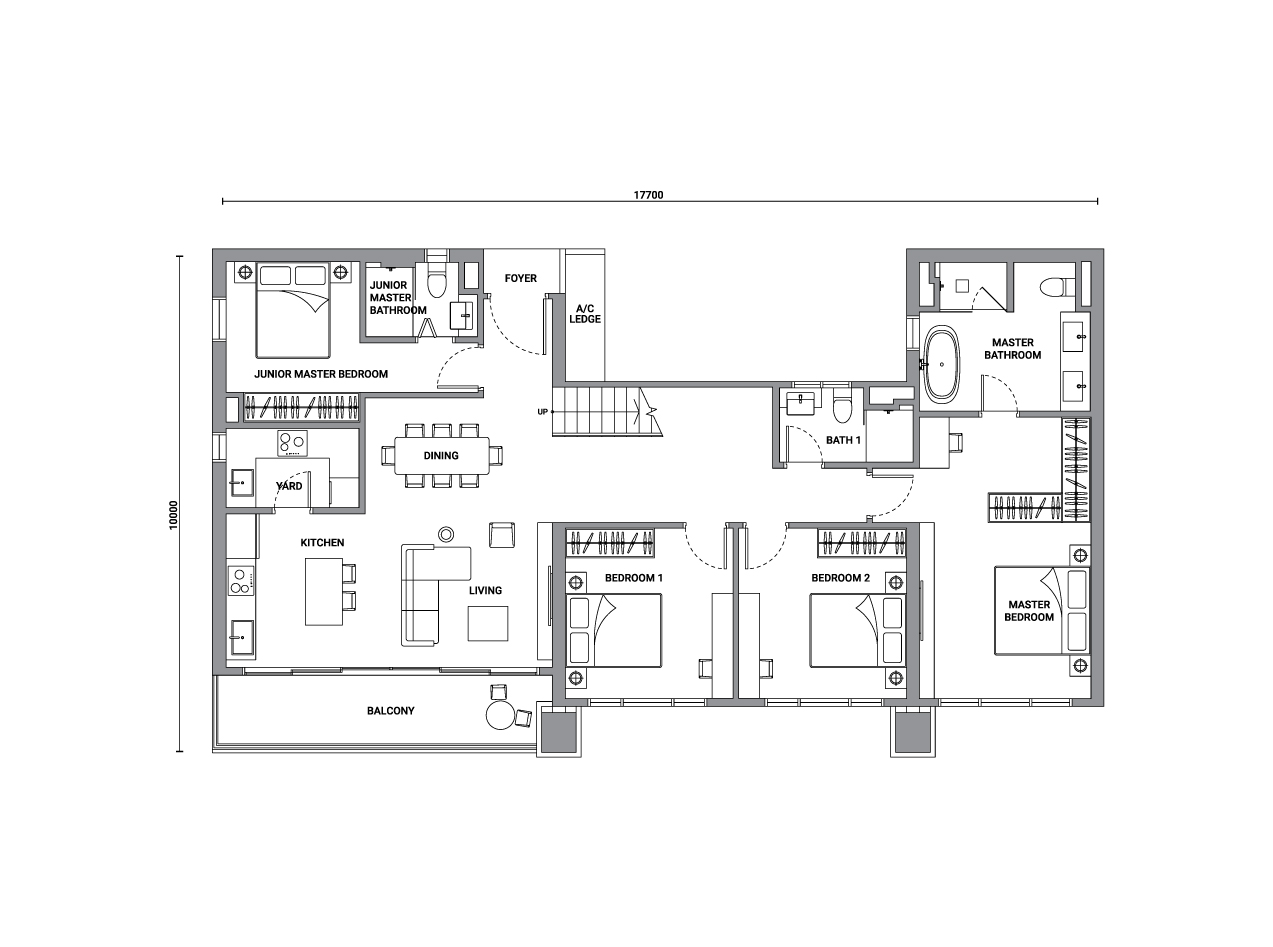 Type RG2 floor plan