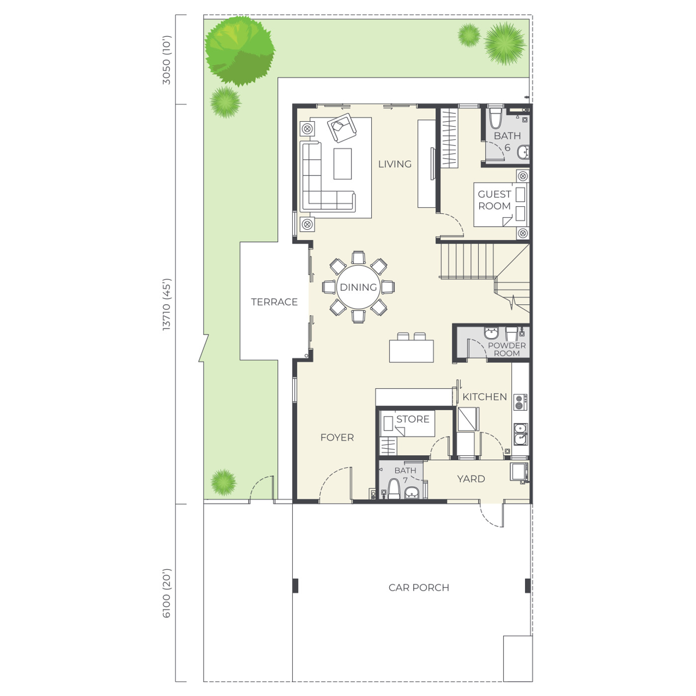 Type C floor plan