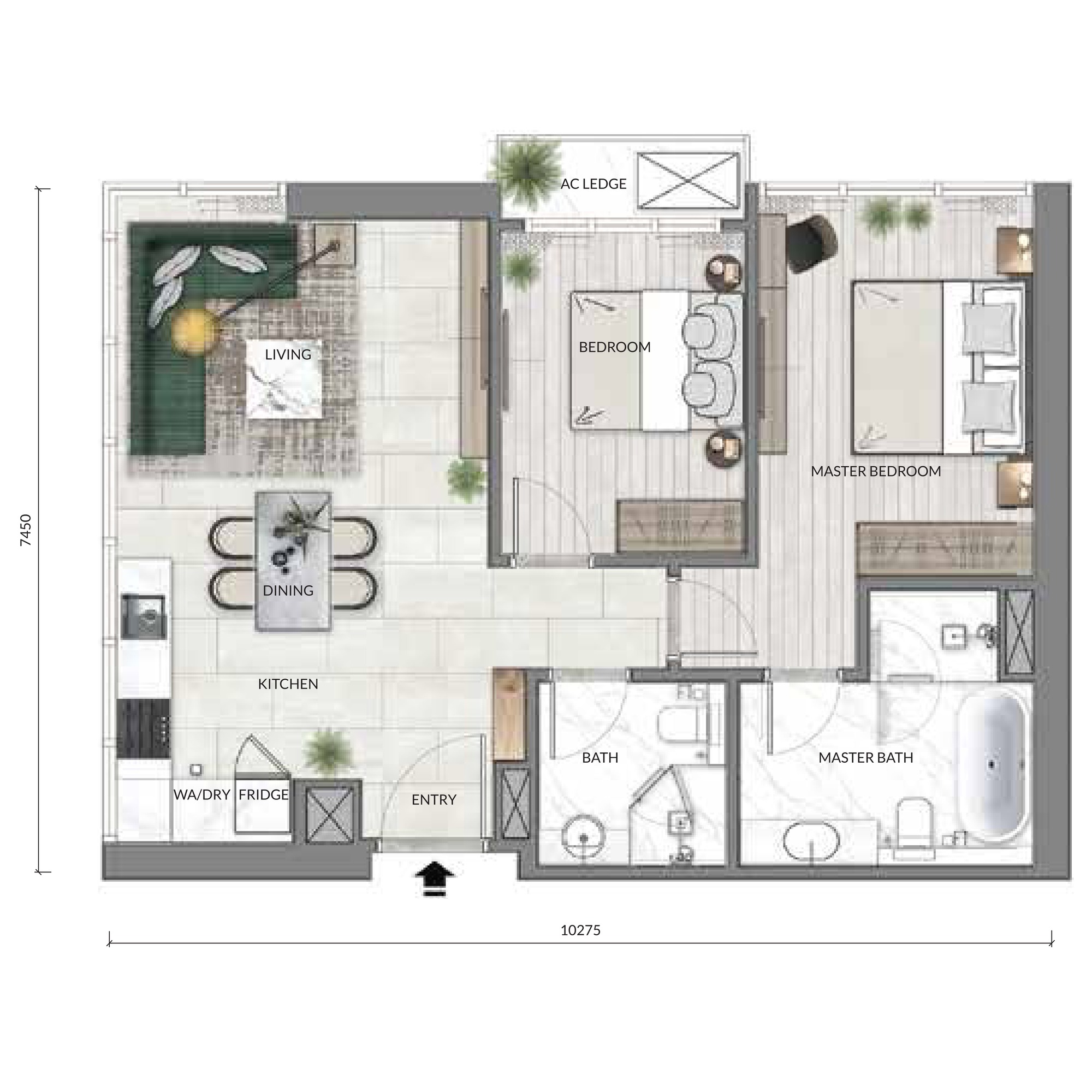 Type B2 floor plan