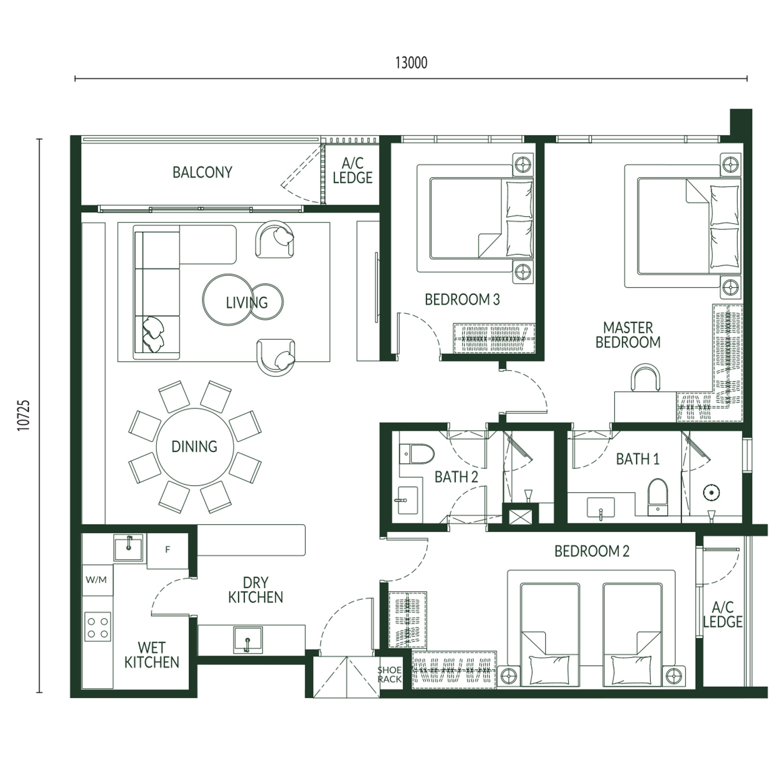 Type C floor plan