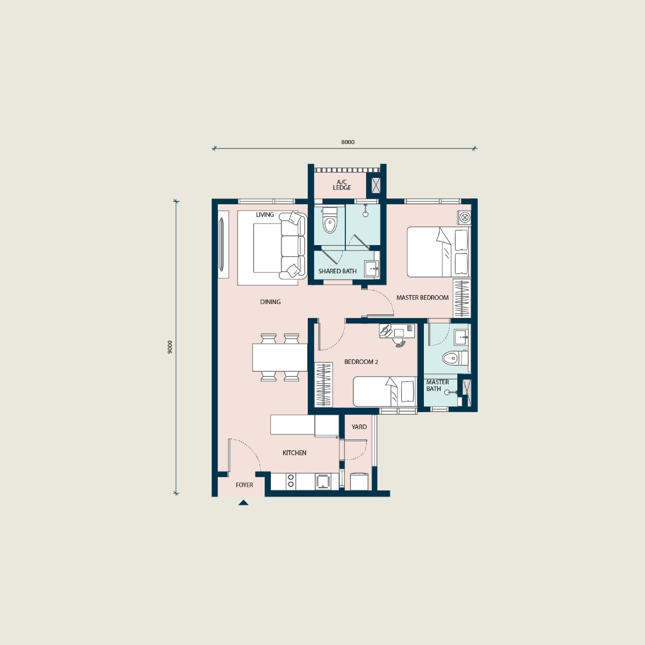 Type A floor plan