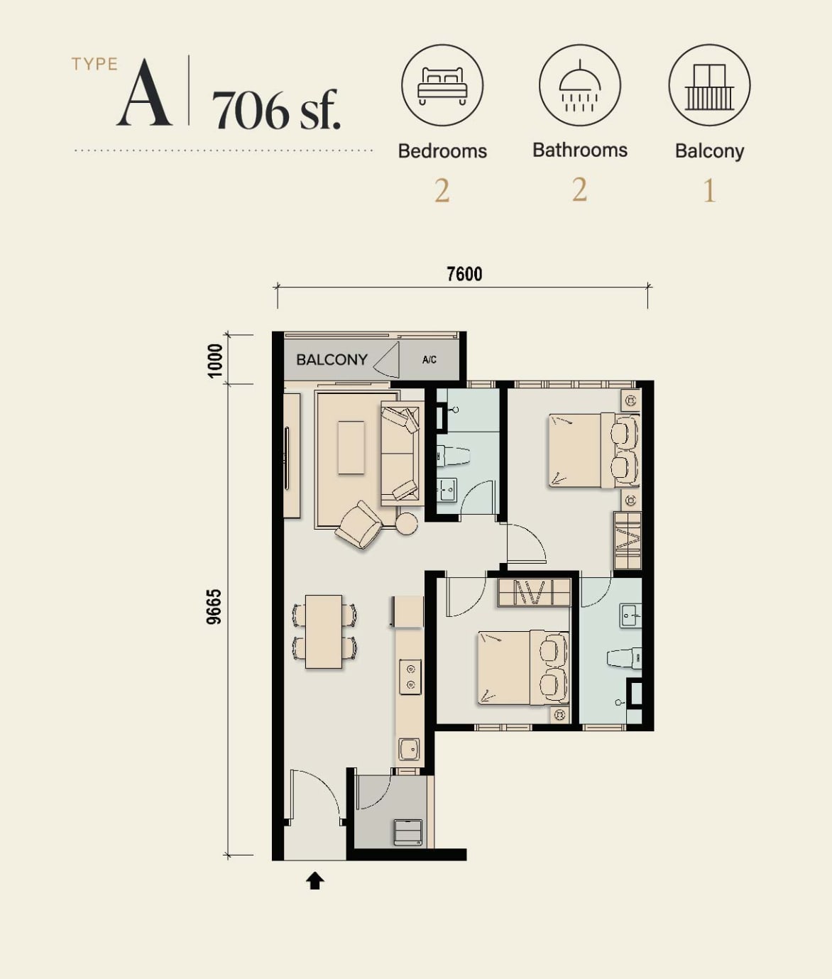 Type A floor plan
