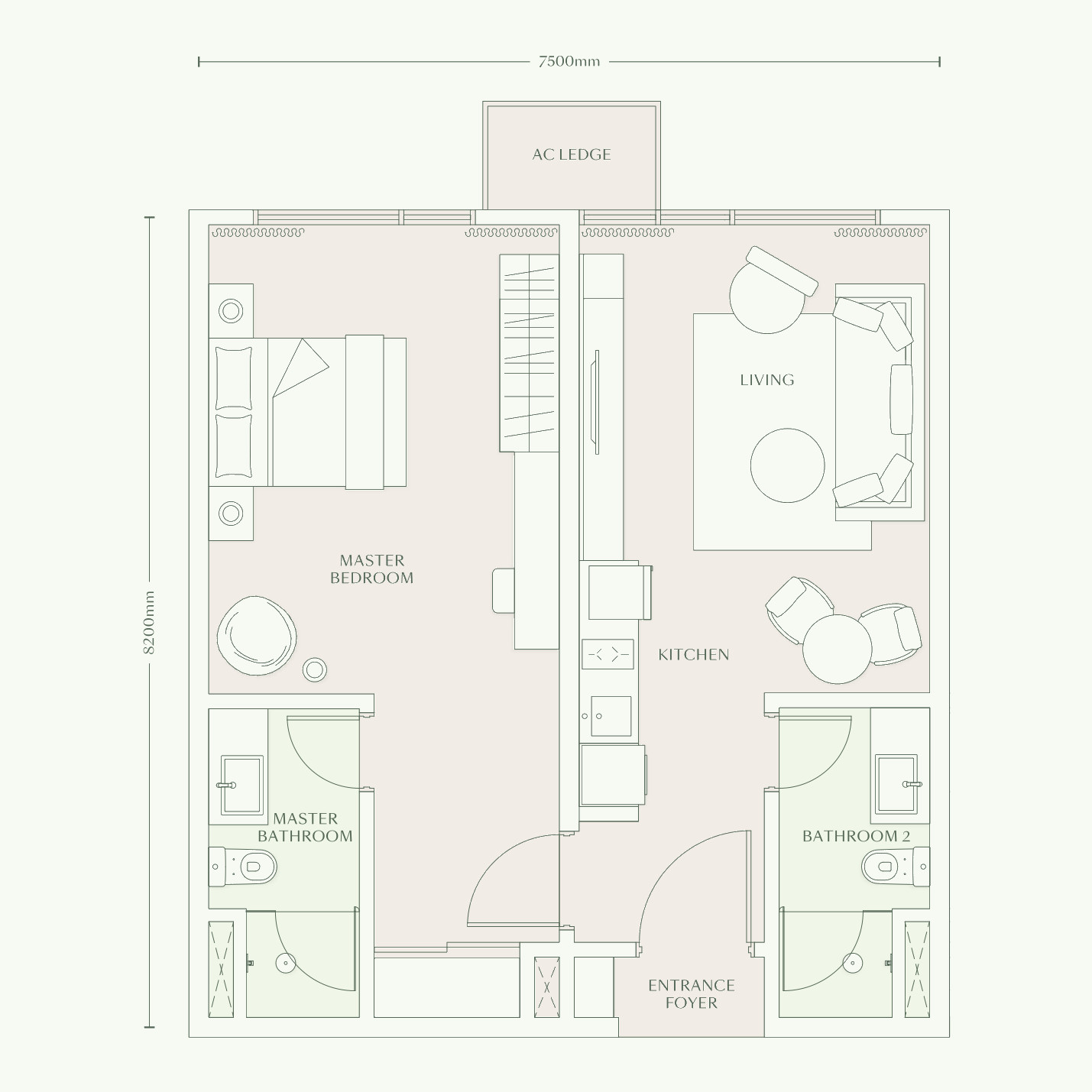 Type B floor plan