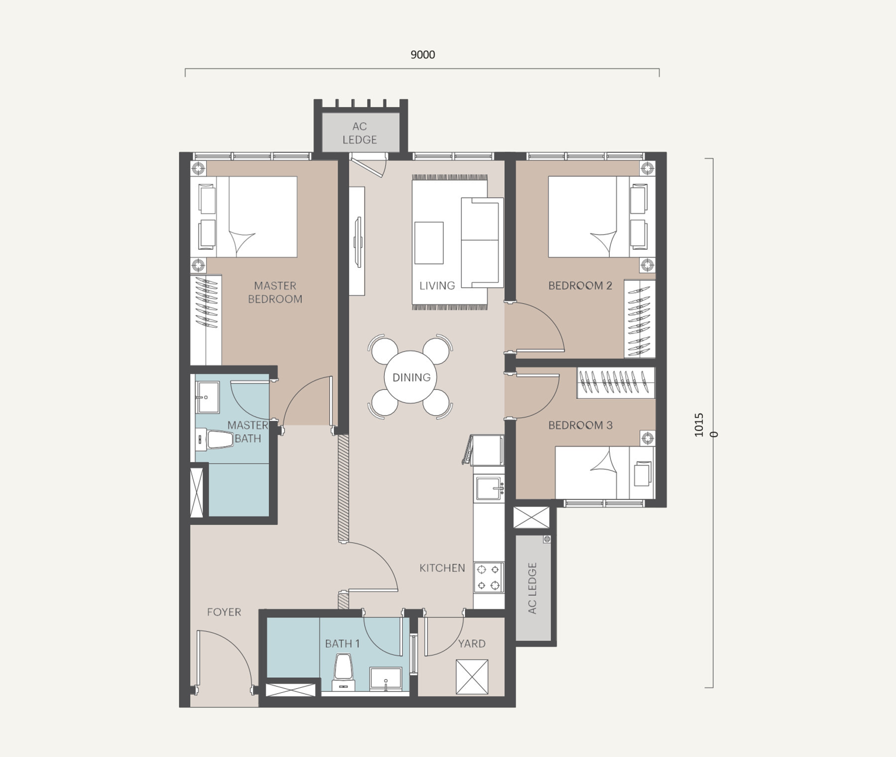 Type H floor plan