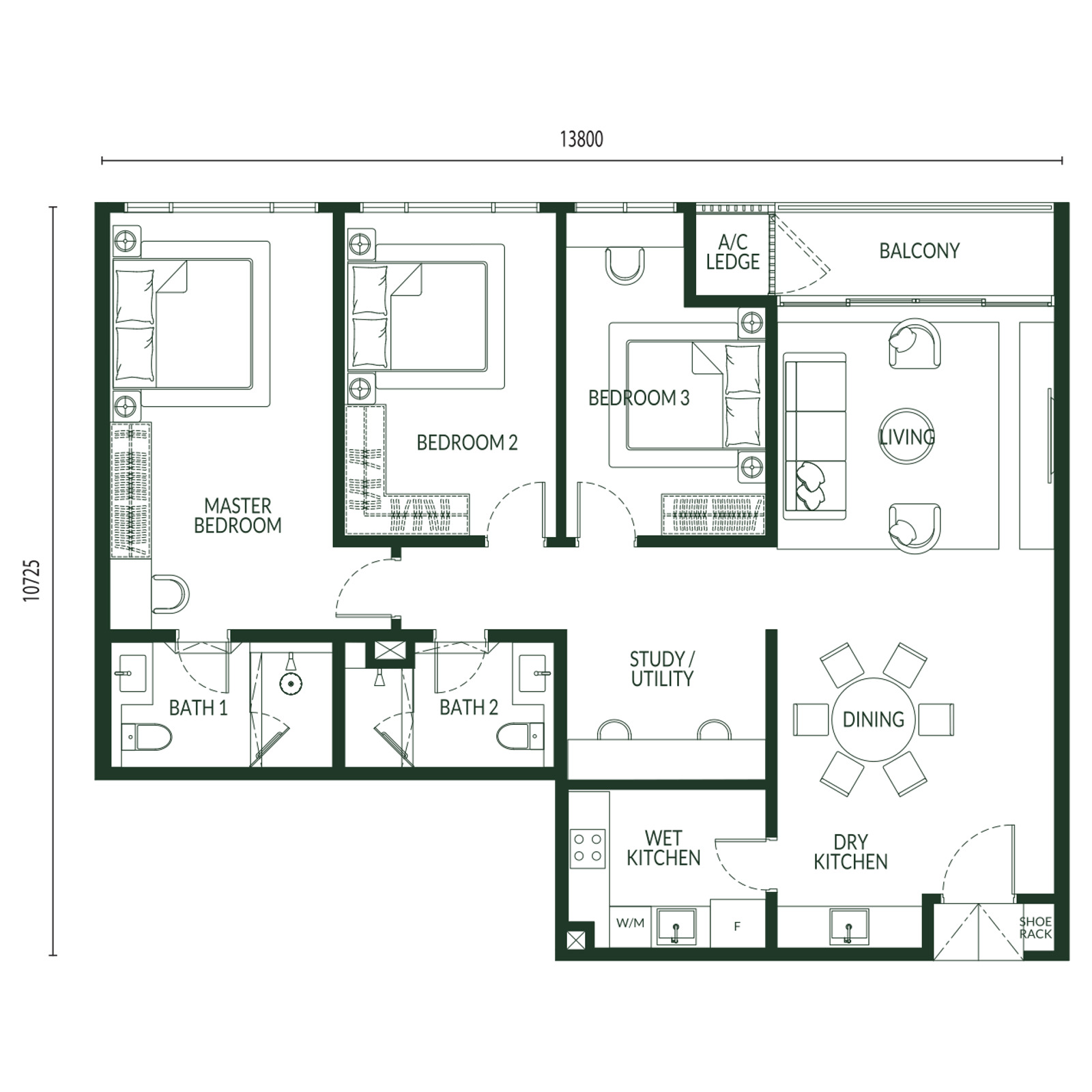 Type B floor plan