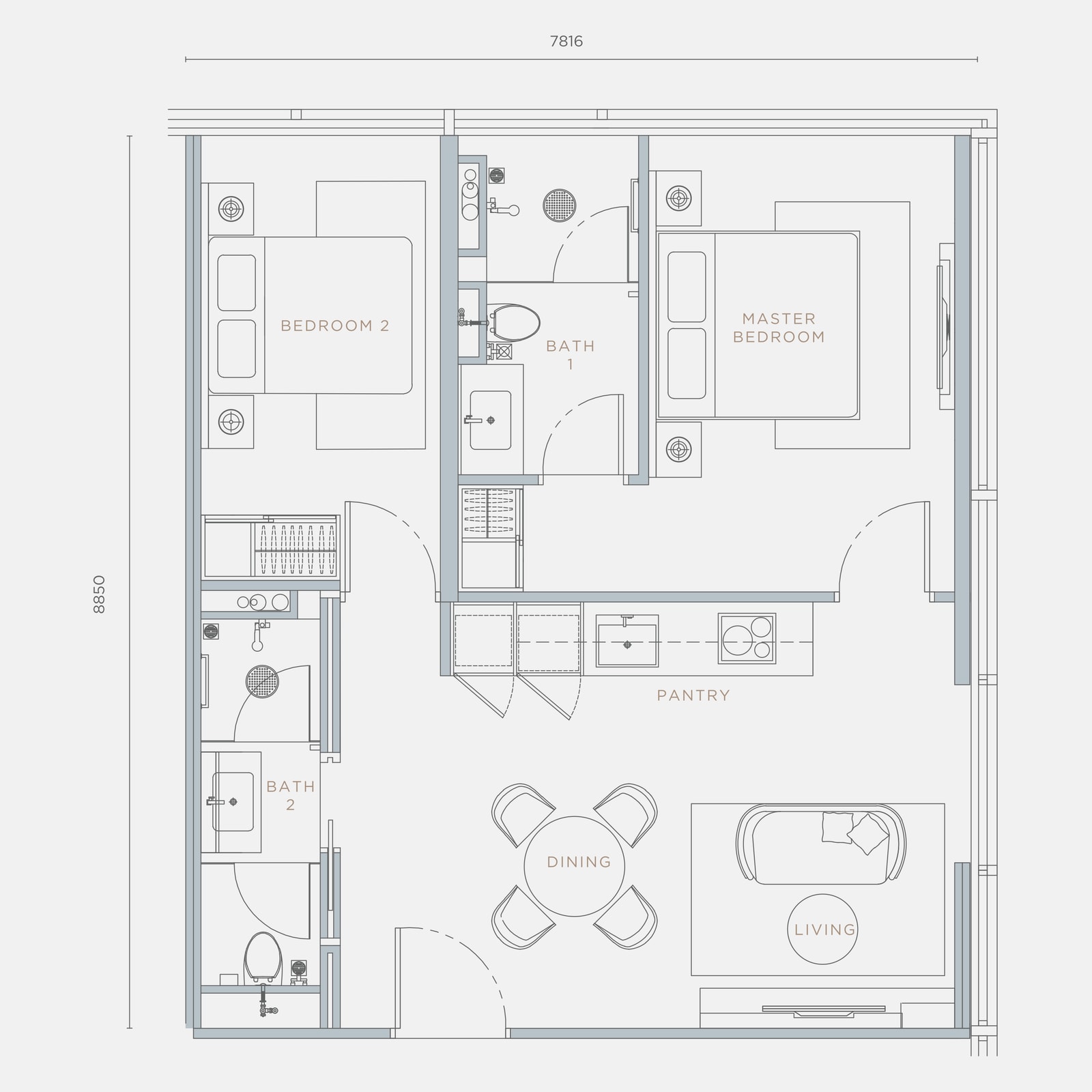 Type B2 floor plan