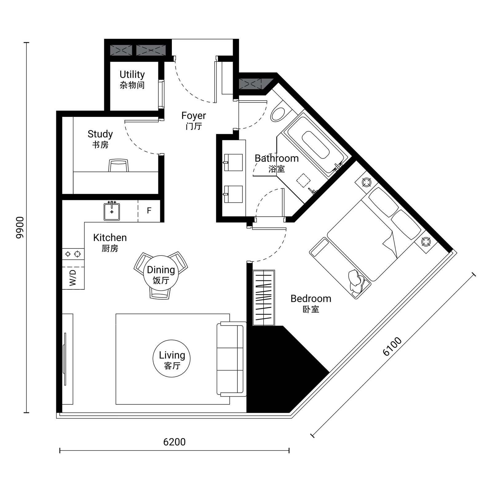 Type C-2A floor plan
