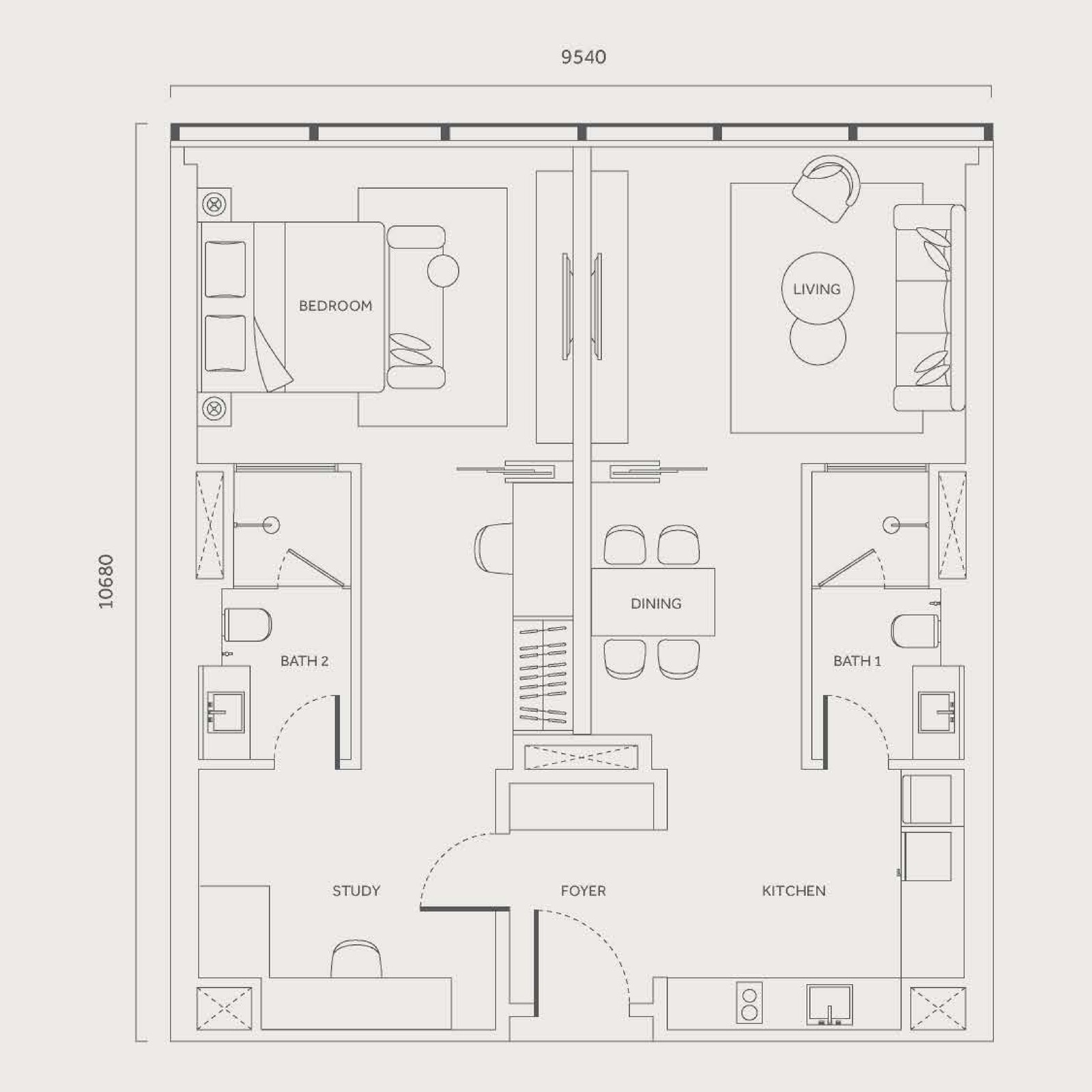 Type B floor plan