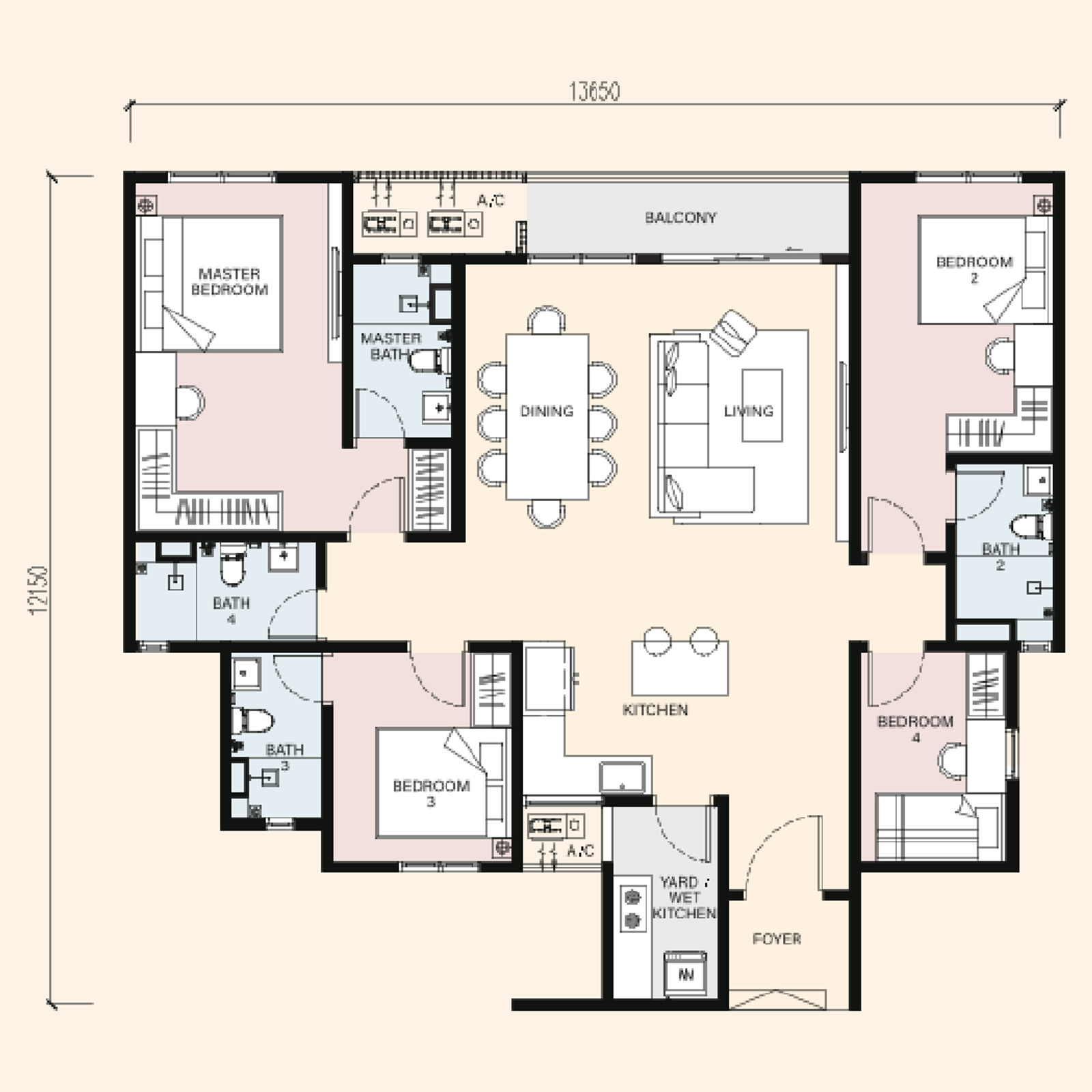 Type B floor plan