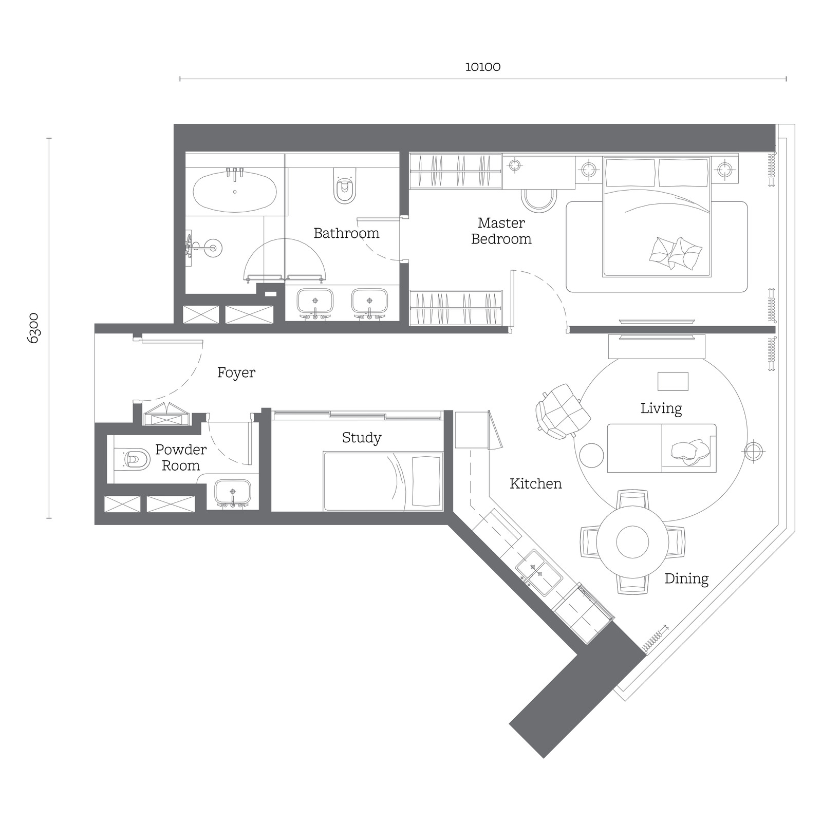 Type B4 floor plan