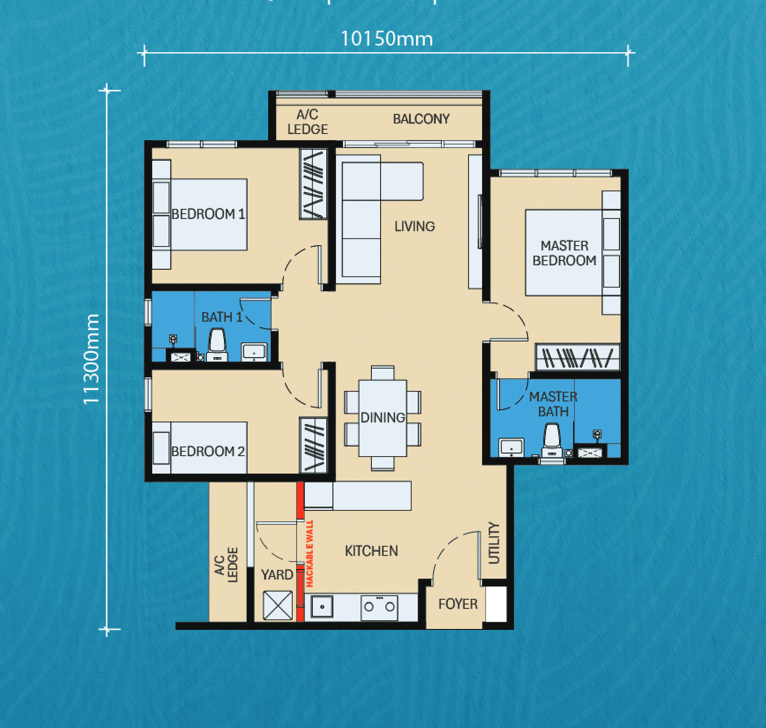 Type B3 floor plan